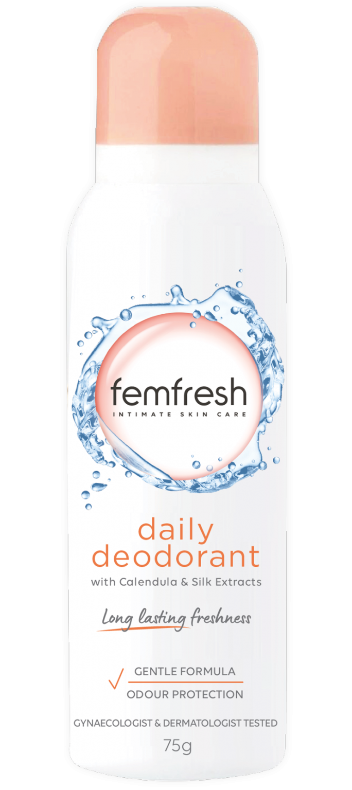 daily deodorant Femfresh pH perfect intimate products