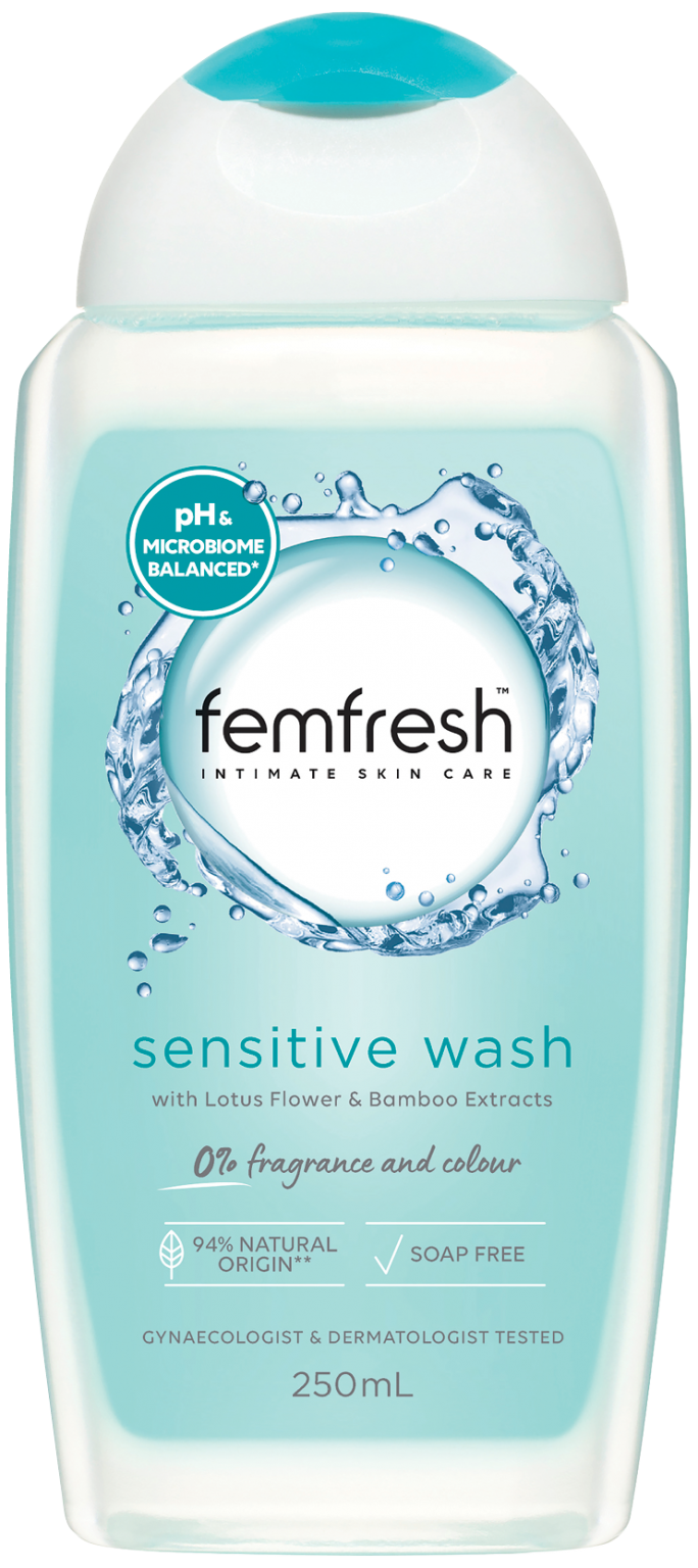 sensitive wash Femfresh pH perfect intimate products
