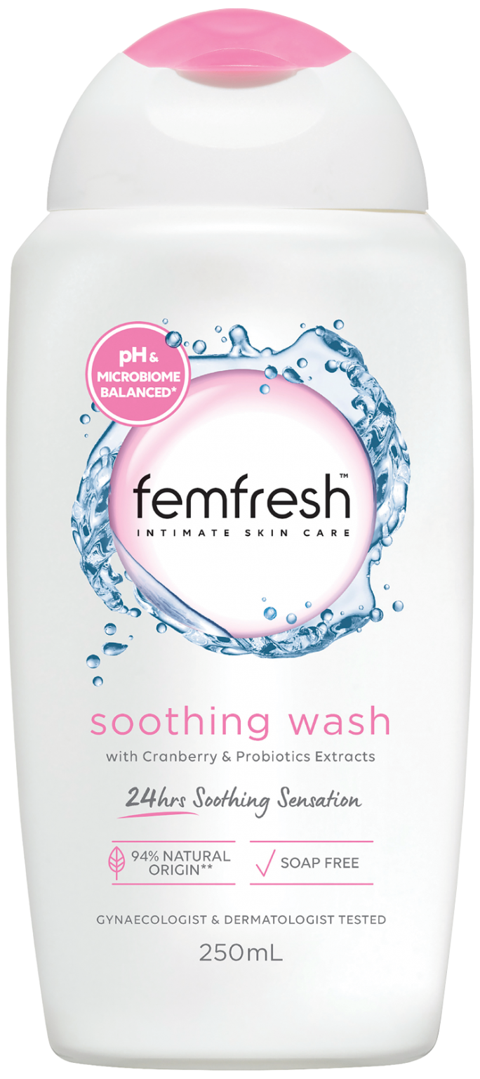 soothing wash Femfresh pH perfect intimate products